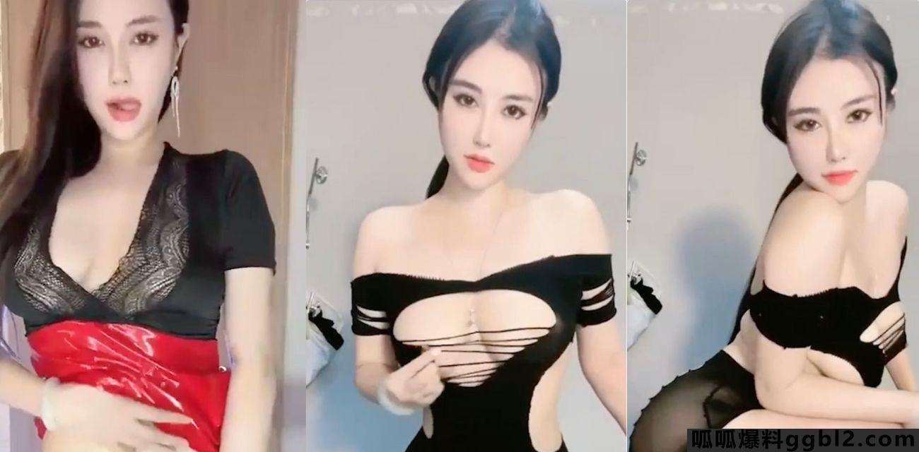 抖音18万粉丝高颜值崔树媛om 抖音一号重磅私密视频曝光 开档黑丝逼毛清晰可见! thumbnail