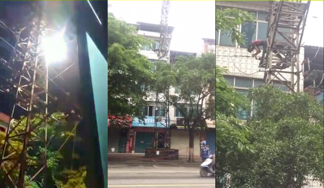 
                        小伙半夜爬高压电线杆向女友示爱，结果火光带闪电，被电成焦炭~                     thumbnail