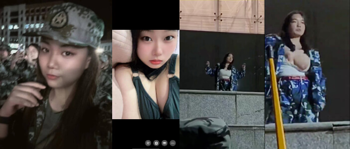 最近超火的 #军训女生 #吊带姐 跳舞漏奶视频流出,含近景和远景视频及该女生生活照!! thumbnail