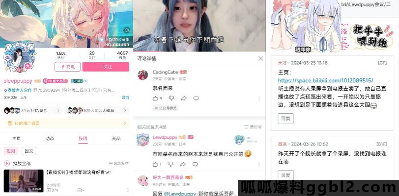 B站1.8w粉丝up主「好一个女菩萨」 会议室大尺度裸体直播 还是双视角 普通人和土豪榜一视角 thumbnail