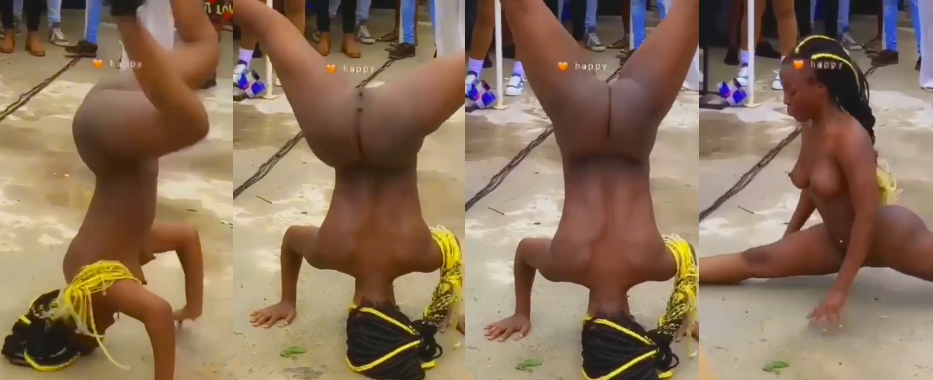 女子为了多赚一点钱,被迫全裸大街上跳艳舞~ thumbnail