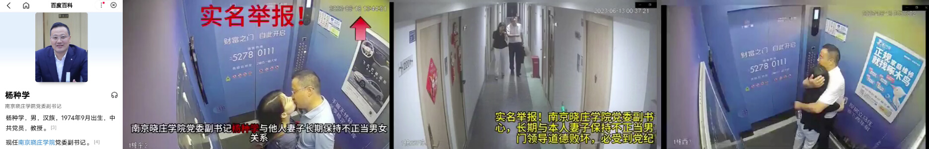 江苏南京,公办高校晓庄学院党委副书记杨种学,长期与别人的老婆通奸,被举报上网! thumbnail