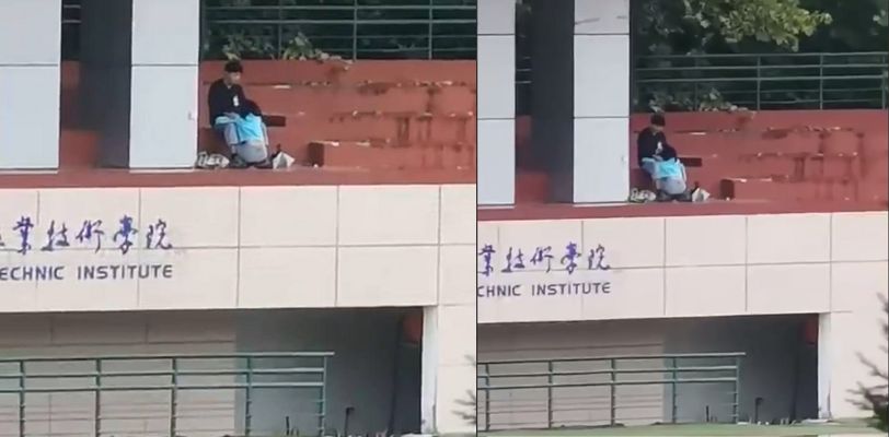 陕西 工业职业技术学院大学生看台上吃鸡 最强口爆 场面淫乱 全程完美露脸! thumbnail