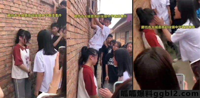 河北廊坊 某中学校园欺凌几十人起哄 狂扇女孩耳光 引起全网公愤 thumbnail