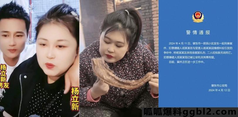 【全网热议】东北网红 杨立新 婚内出轨怀孕 被出轨男友杀害 牵连其母亲被杀 嫌疑人已刑拘 thumbnail
