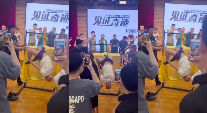 鸡巴的拉力原来真的可以承受一个人的重量,张老师果然厉害,应该没少练习~                     thumbnail