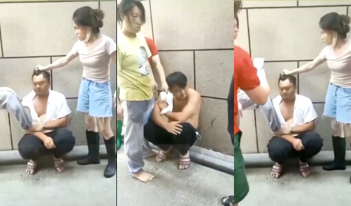 成都一男子在女厕所偷拍被当场逮住,被十几个悍妇暴力调教~                     thumbnail