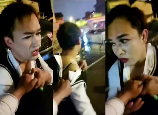 小伙男扮女装卖淫,嫖客得知真相直接暴走,对其一顿教育!                     thumbnail