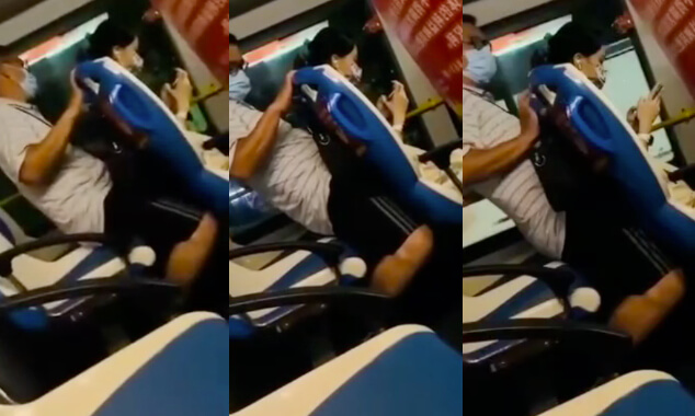
                        广州小伙，公交车上隔着椅子艹前面妹子，高手啊！                     thumbnail