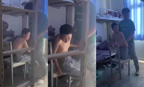#网传 某中学男生被高年级同学在宿舍爆菊,还要求其给口交(视频无码) thumbnail